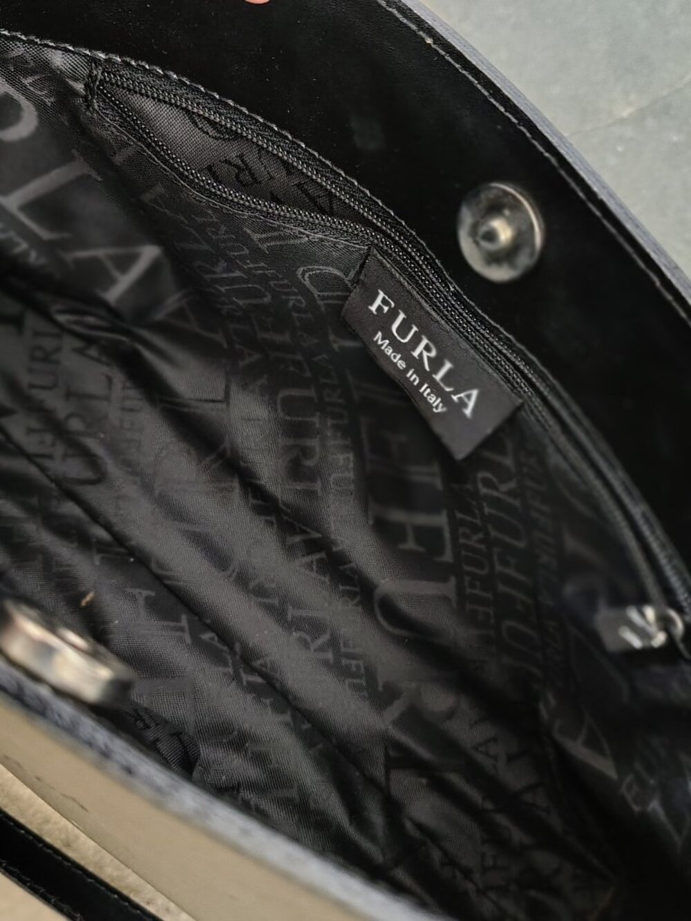 Furla Black Leather Shoulder Bag - Picture 6 of 12